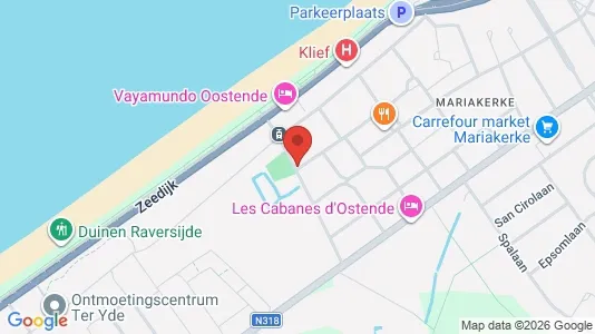 Apartments for rent i Oostende - kort over placeringen