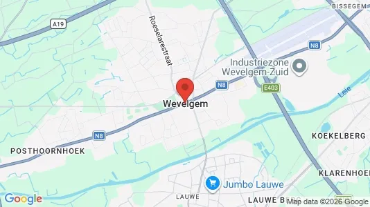 Houses for rent i Wevelgem - kort over placeringen