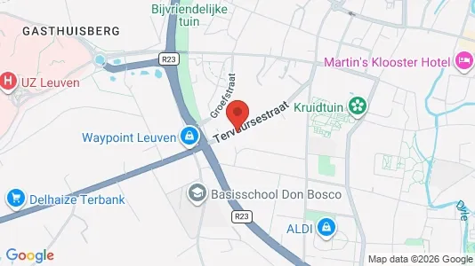 Apartments for rent i Leuven - kort over placeringen