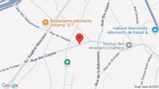 Apartments for rent i Charleroi - kort over placeringen