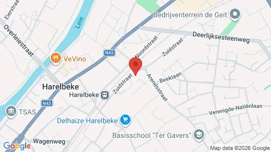 Apartments for rent i Harelbeke - kort over placeringen