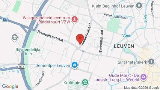 Apartments for rent i Leuven - kort over placeringen