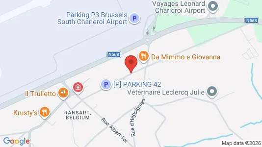 Apartments for rent i Charleroi - kort over placeringen