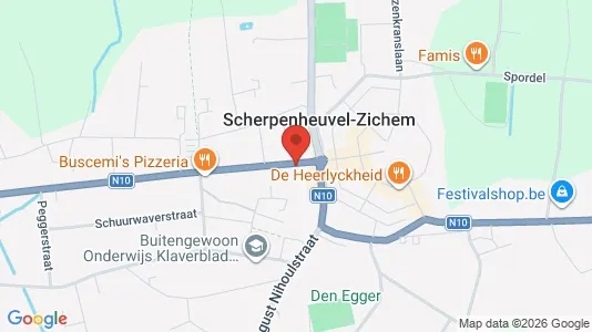 Apartments for rent i Scherpenheuvel-Zichem - kort over placeringen