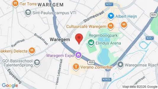 Apartments for rent i Waregem - kort over placeringen