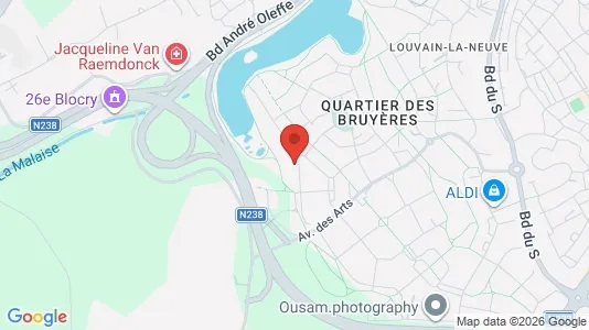 Apartments for rent in Ottignies-Louvain-la-Neuve - Photo from Google Street View