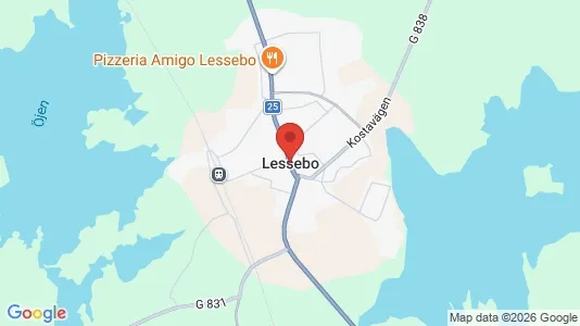 Houses for rent i Lessebo - kort over placeringen