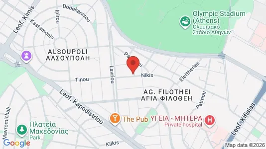 Apartments for rent i Filothei-Psychiko - kort over placeringen