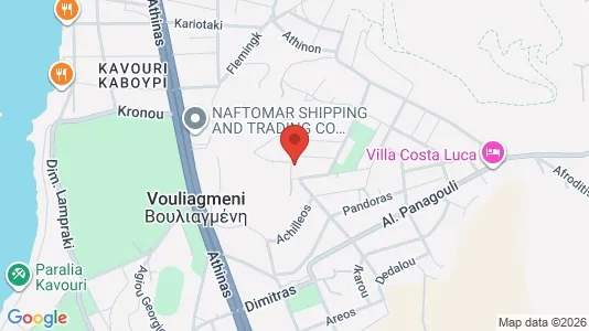 Apartments for rent i Vari-Voula-Vouliagmeni - kort over placeringen