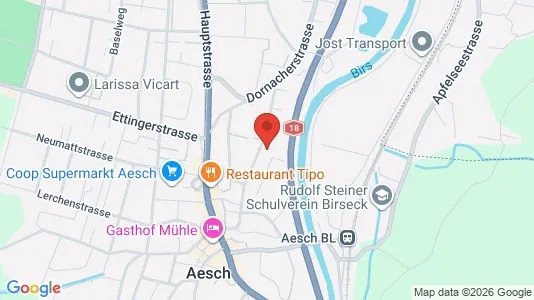 Apartments for rent i Arlesheim - kort over placeringen