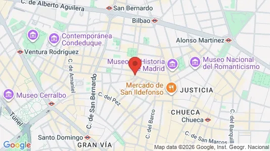 Apartments for rent i Madrid Centro - kort over placeringen