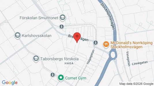 Apartments for rent i Norrköping - kort over placeringen