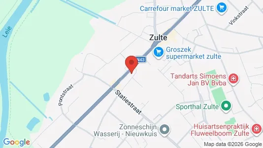 Apartments for rent i Zulte - kort over placeringen