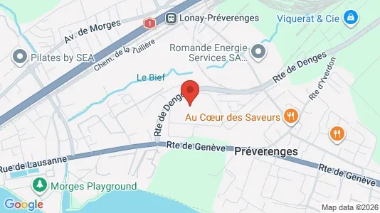 Apartments for rent i Morges - kort over placeringen