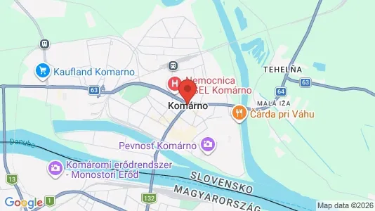 Apartments for rent in Komárno - Photo from Google Street View