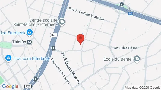 Apartments for rent i Brussels Etterbeek - kort over placeringen