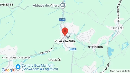 Apartments for rent i Villers-la-Ville - kort over placeringen