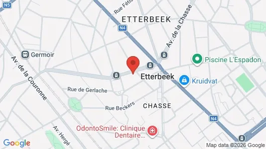 Apartments for rent i Brussels Etterbeek - kort over placeringen