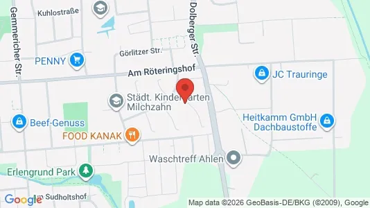 Apartments for rent i Warendorf - kort over placeringen