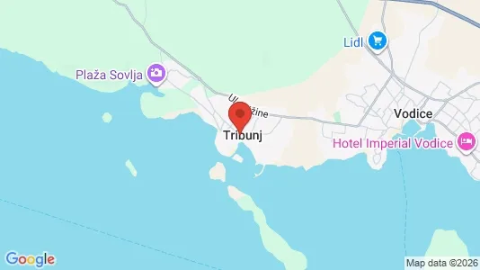 Houses for rent i Tribunj - kort over placeringen