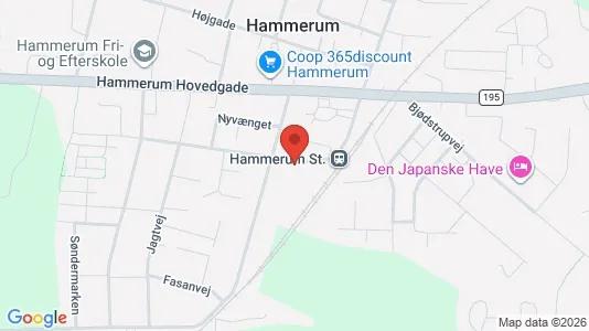 Apartments for rent i Herning - kort over placeringen