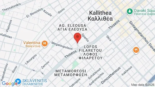 Apartments for rent i Kallithea - kort over placeringen