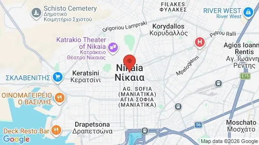 Apartments for rent i Nikaia-Agios Ioannis Rentis - kort over placeringen