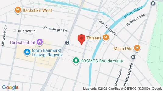 Apartments for rent i Leipzig - kort over placeringen