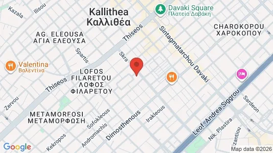 Apartments for rent i Kallithea - kort over placeringen