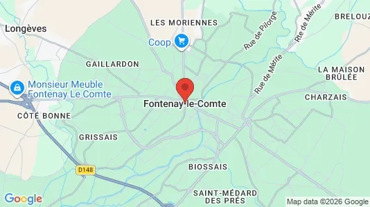 Apartments for rent in Fontenay-le-Comte - Photo from Google Street View
