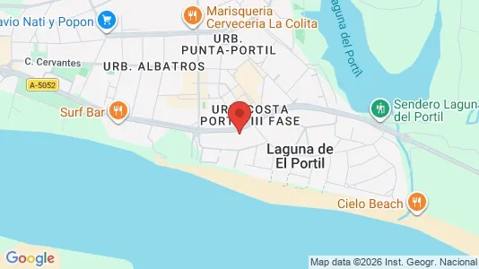 Apartments for rent i Punta Umbría - kort over placeringen