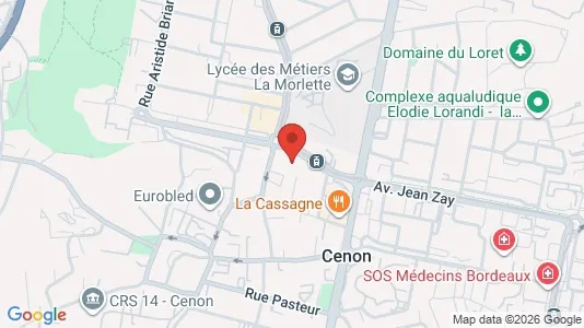 Apartments for rent i Bordeaux - kort over placeringen