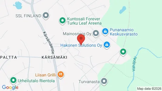 Apartments for rent i Turku - kort over placeringen