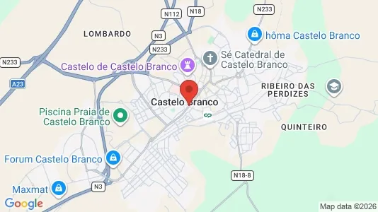 Apartments for rent i Castelo Branco - kort over placeringen