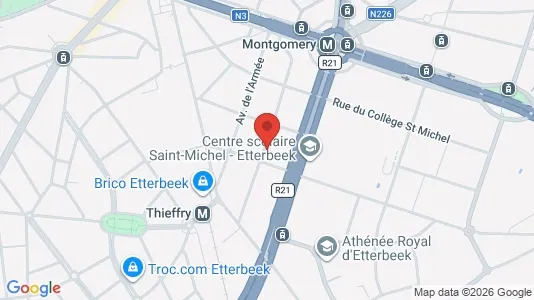 Apartments for rent in Brussels Etterbeek - Photo from Google Street View