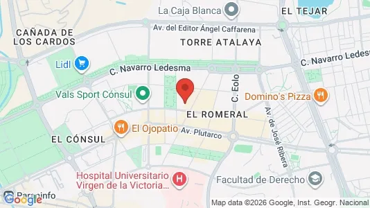 Apartments for rent i Málaga - kort over placeringen
