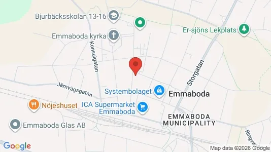Apartments for rent in Emmaboda - Photo from Google Street View