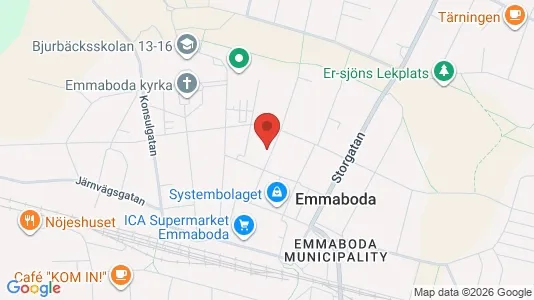 Apartments for rent in Emmaboda - Photo from Google Street View