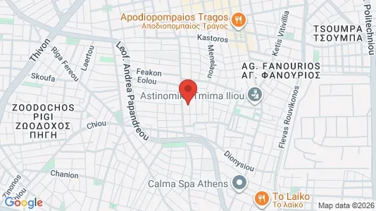 Apartments for rent i Agioi Anargyroi-Kamatero - kort over placeringen