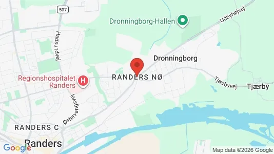 Houses for rent i Randers NØ - kort over placeringen