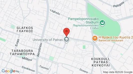 Apartments for rent i Patras - kort over placeringen
