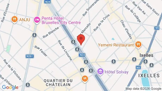 Apartments for rent i Brussels Elsene - kort over placeringen