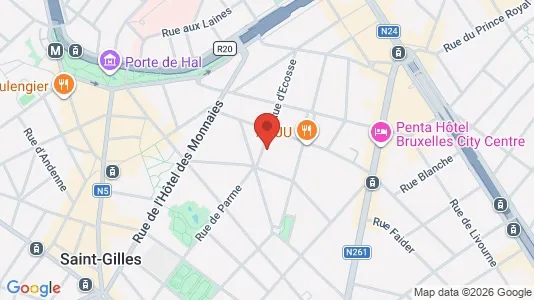 Apartments for rent in Brussels Sint-Gillis - Photo from Google Street View