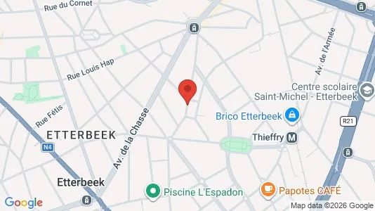 Apartments for rent in Brussels Etterbeek - Photo from Google Street View