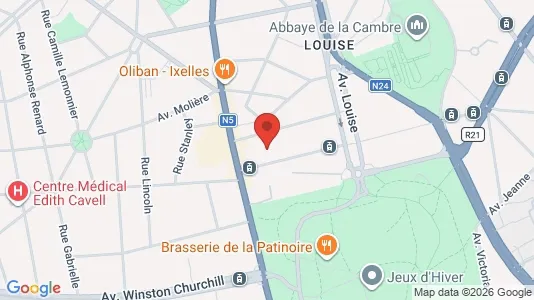 Apartments for rent in Brussels Elsene - Photo from Google Street View