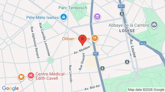 Apartments for rent in Brussels Elsene - Photo from Google Street View