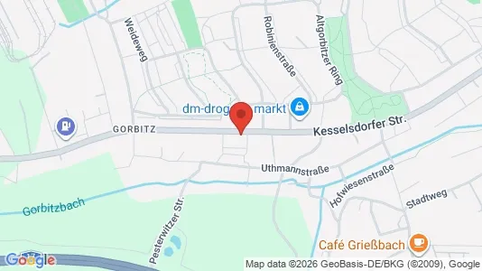 Apartments for rent i Dresden - kort over placeringen
