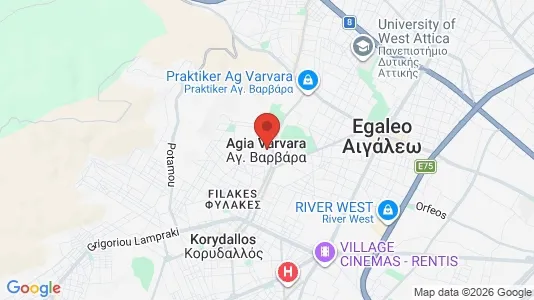Apartments for rent in Agia Varvara - Photo from Google Street View
