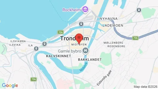 Houses for rent i Trondheim Midtbyen - kort over placeringen