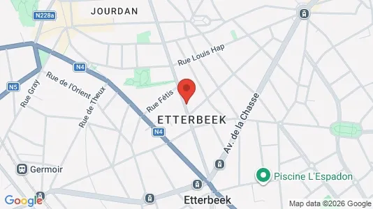 Apartments for rent i Brussels Etterbeek - kort over placeringen